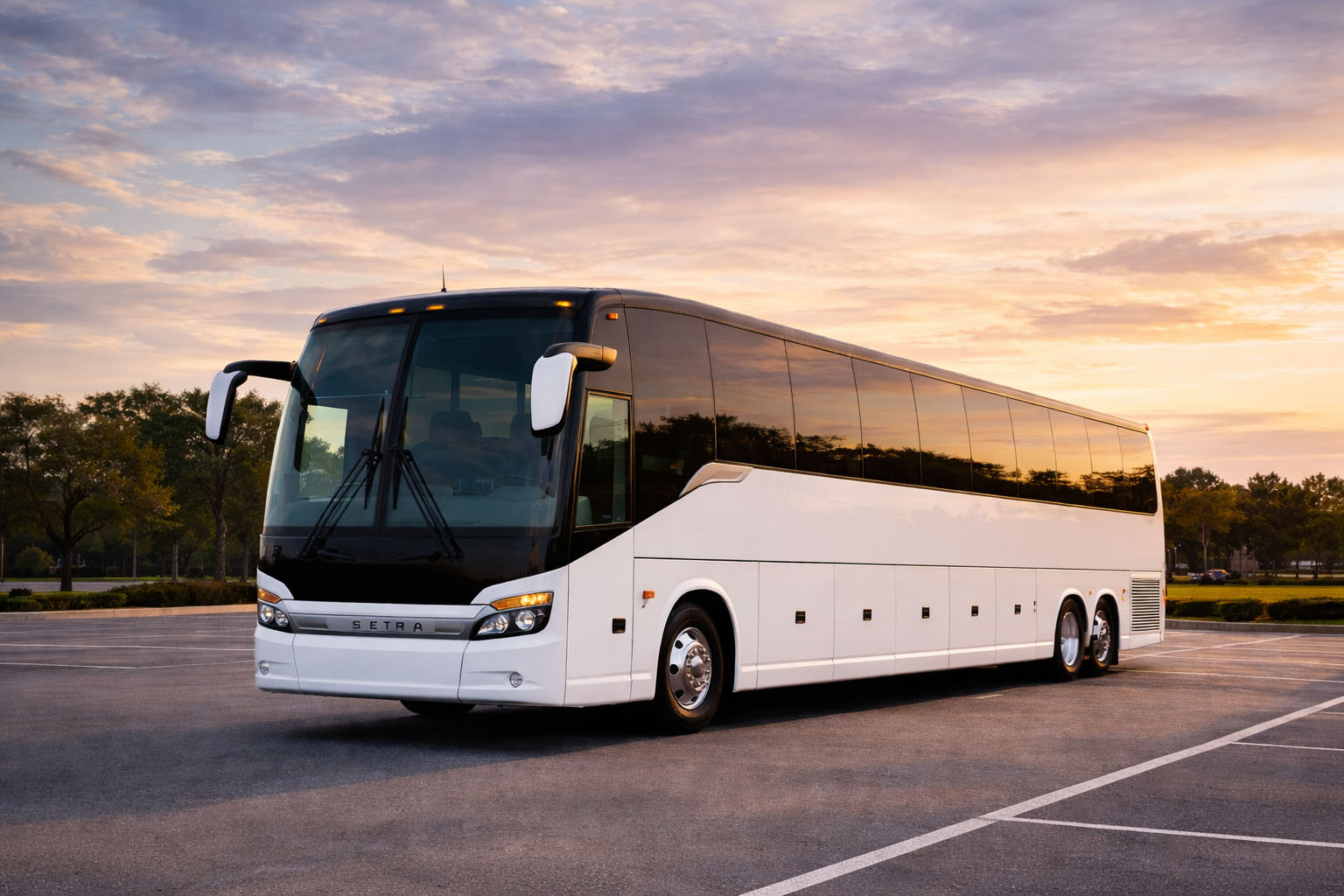 Houston coach bus exterior